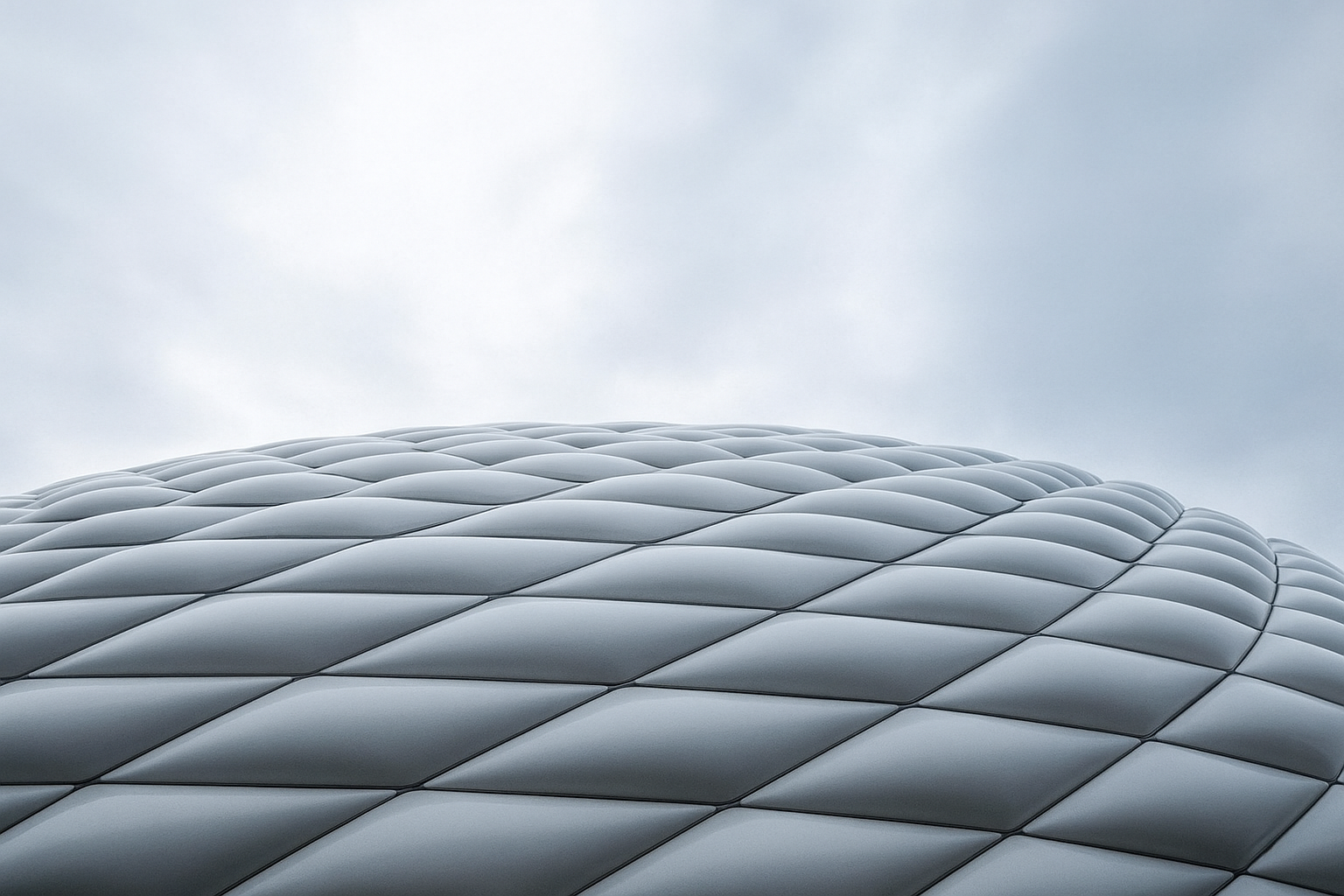 AI-generated close-up detail of the Baku Olympic Stadium, highlighting its modern architectural design and structural elements.