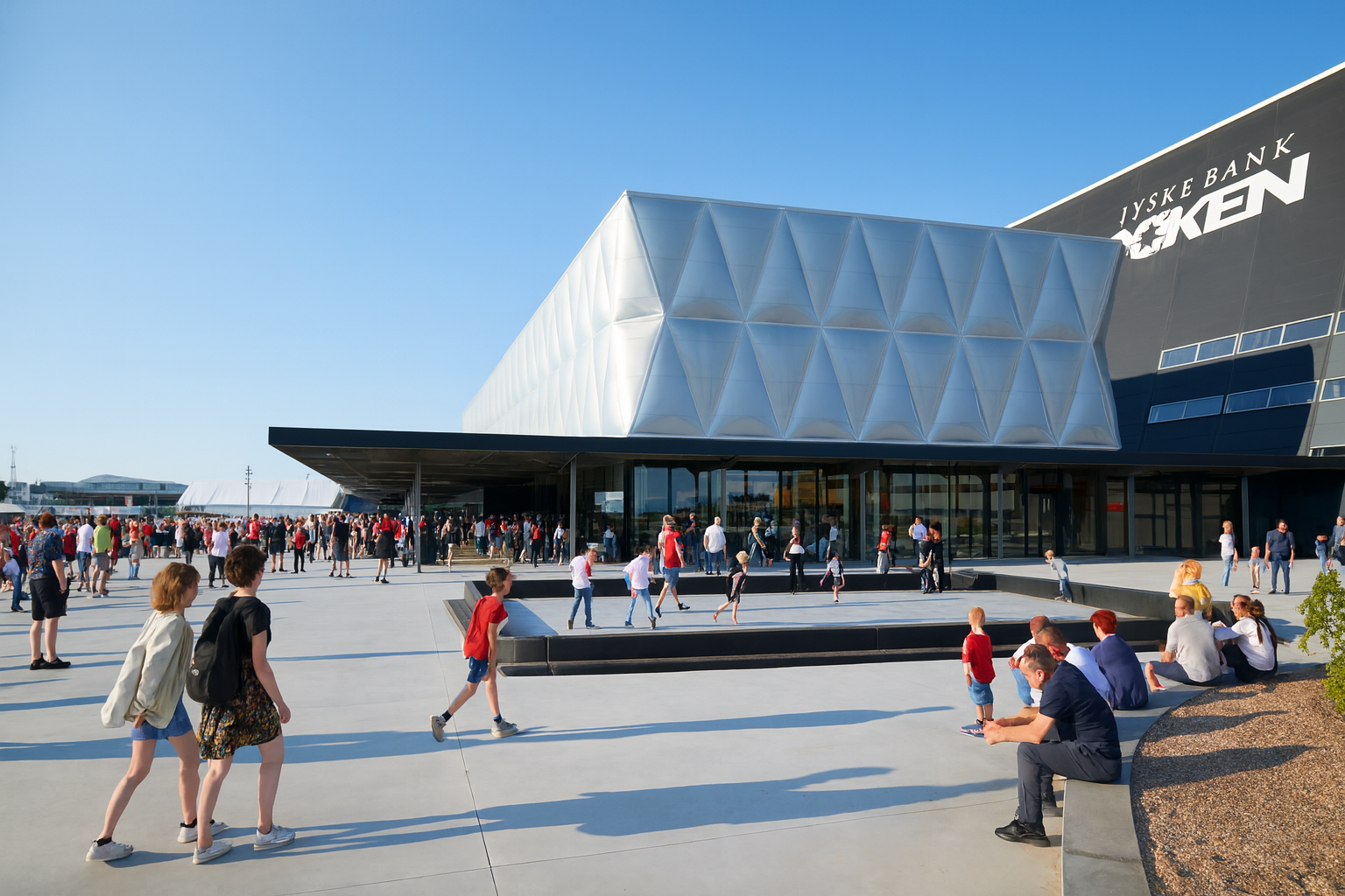 Buidling with ETFE Facade