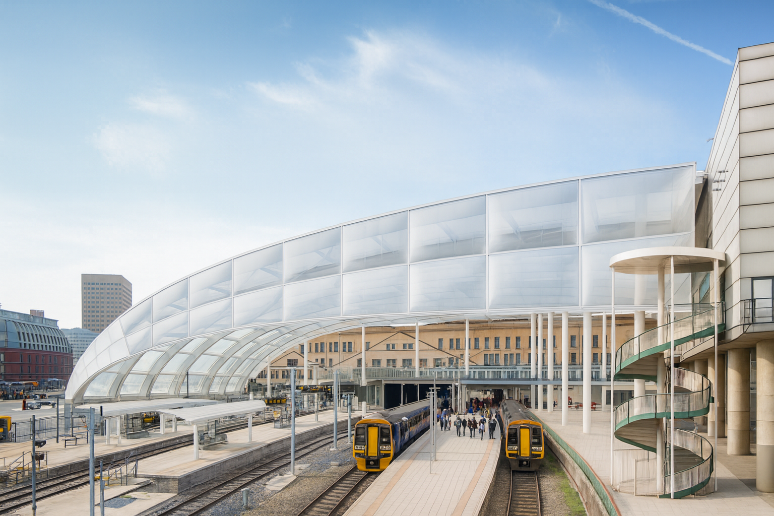 Manchester Victoria Station with innovative ETFE roof system by Lightspan