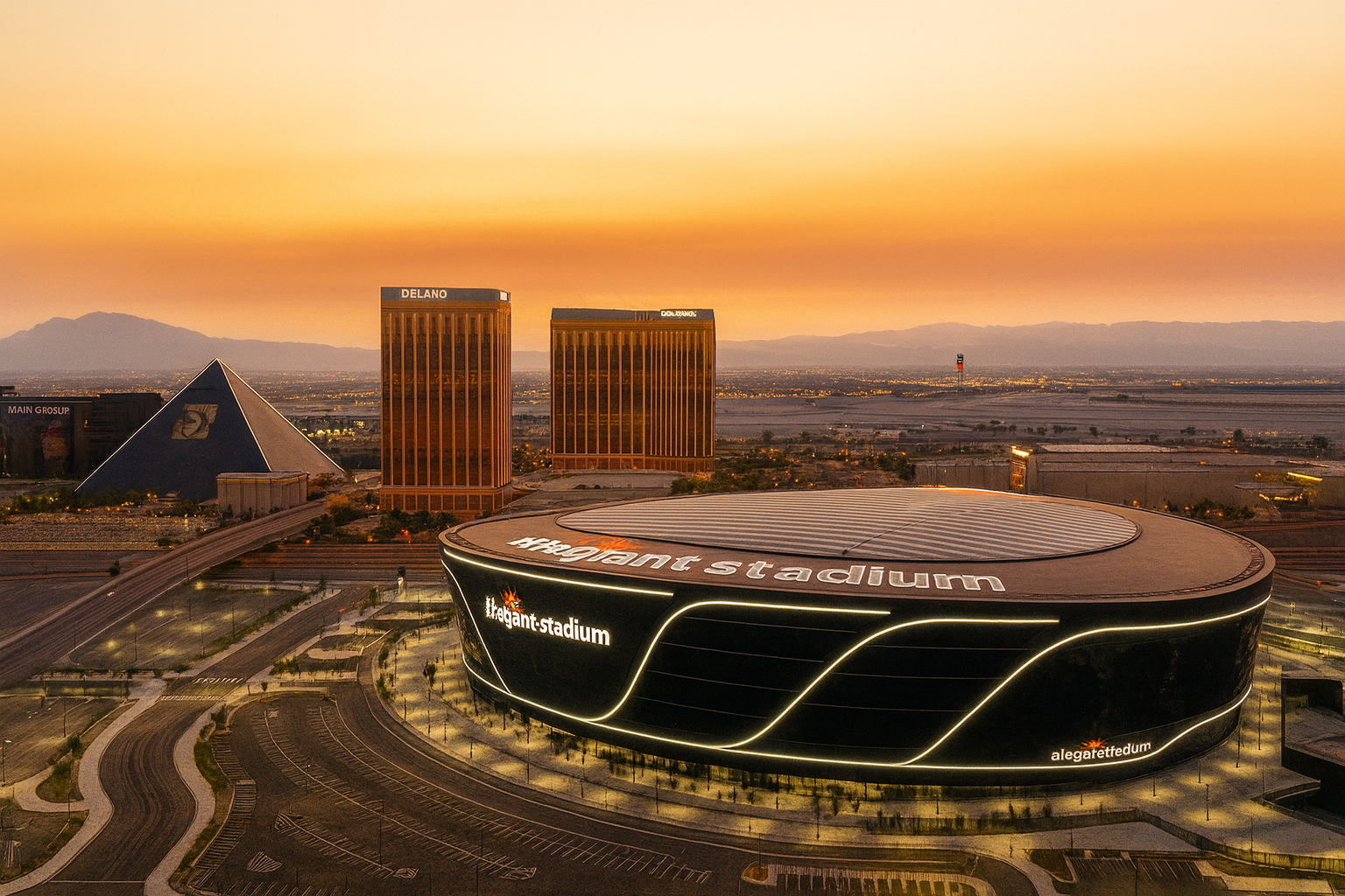 Las Vegas Allegiant Stadium featuring a state-of-the-art ETFE system by Lightspan