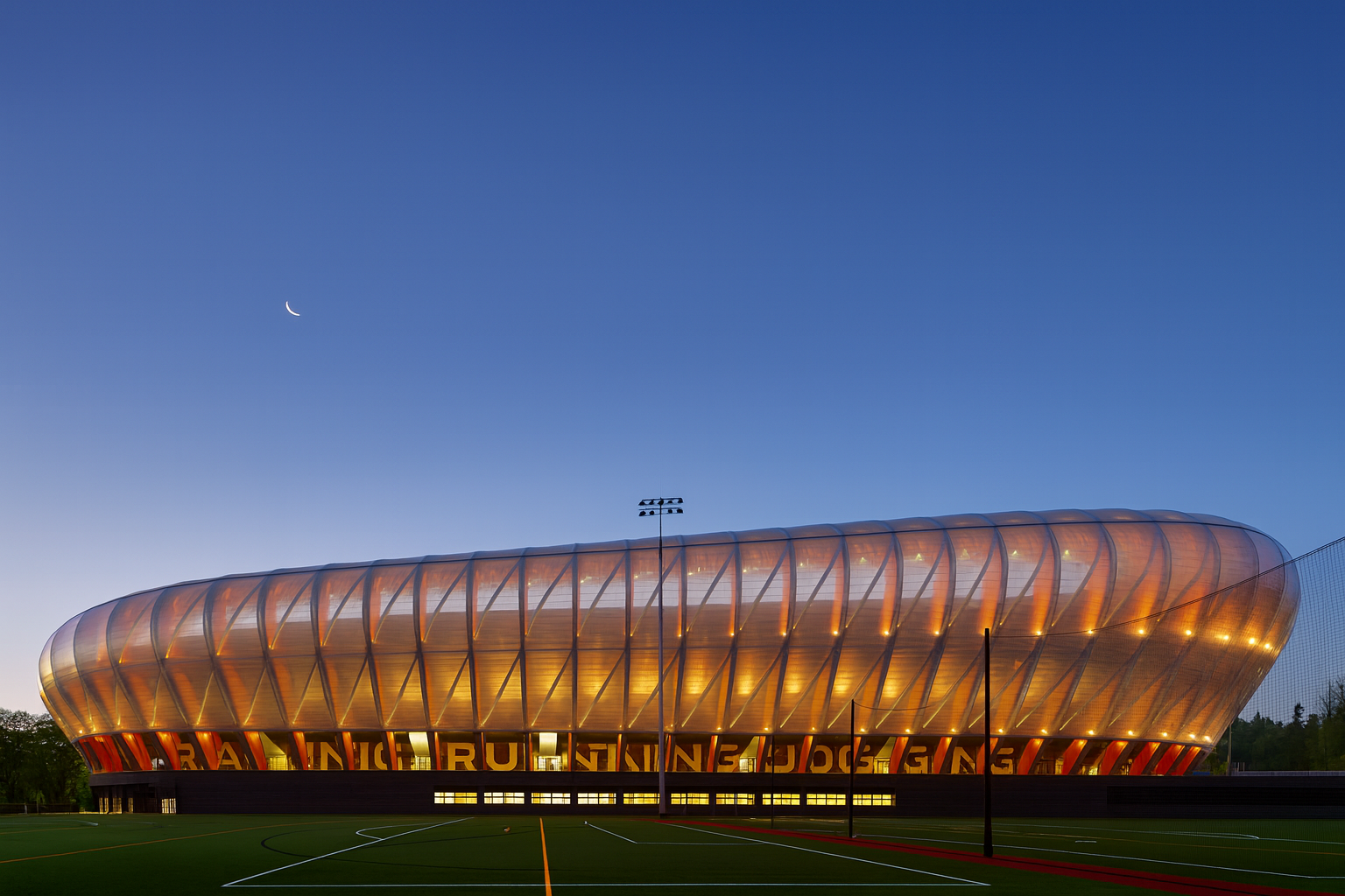 Eugene Hayward Field in Oregon featuring an advanced ETFE system by Lightspan