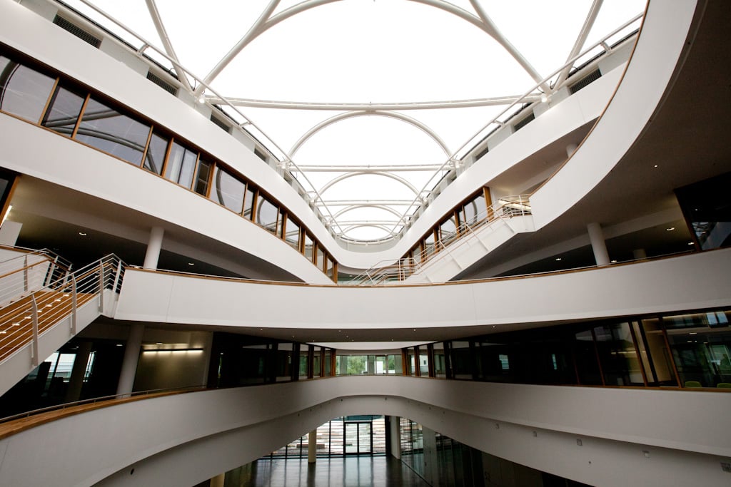 ETFE Roof from inside