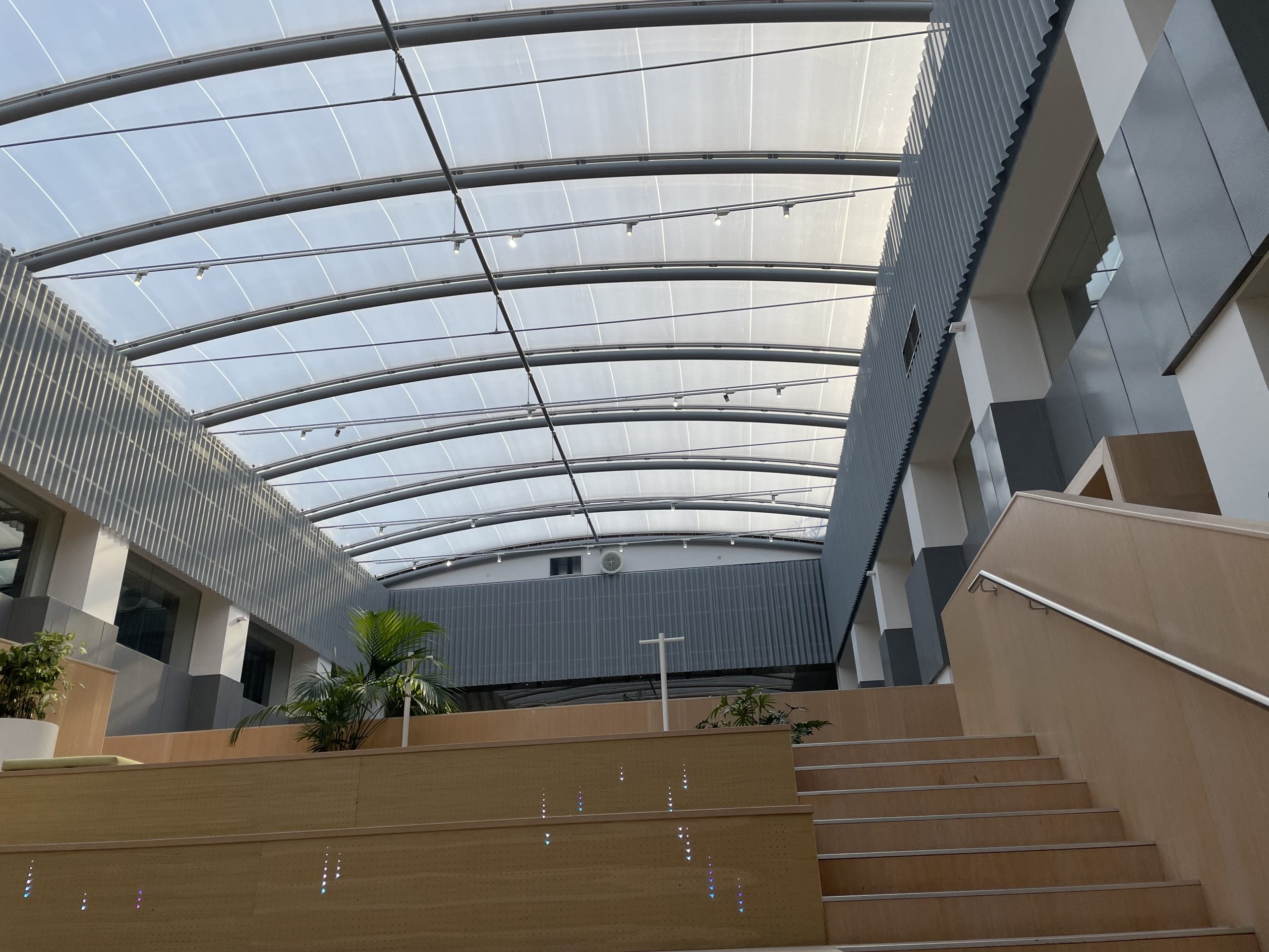 ETFE Cushions as a Roof from below