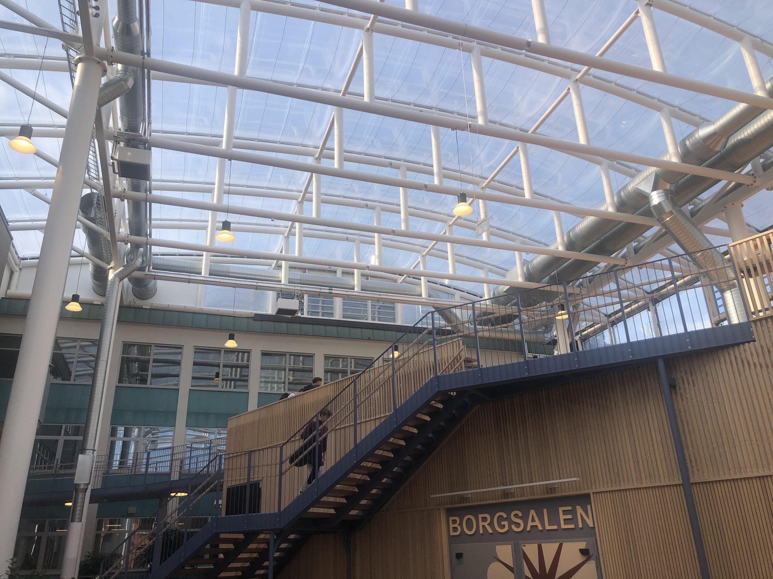 ETFE Roof from inside
