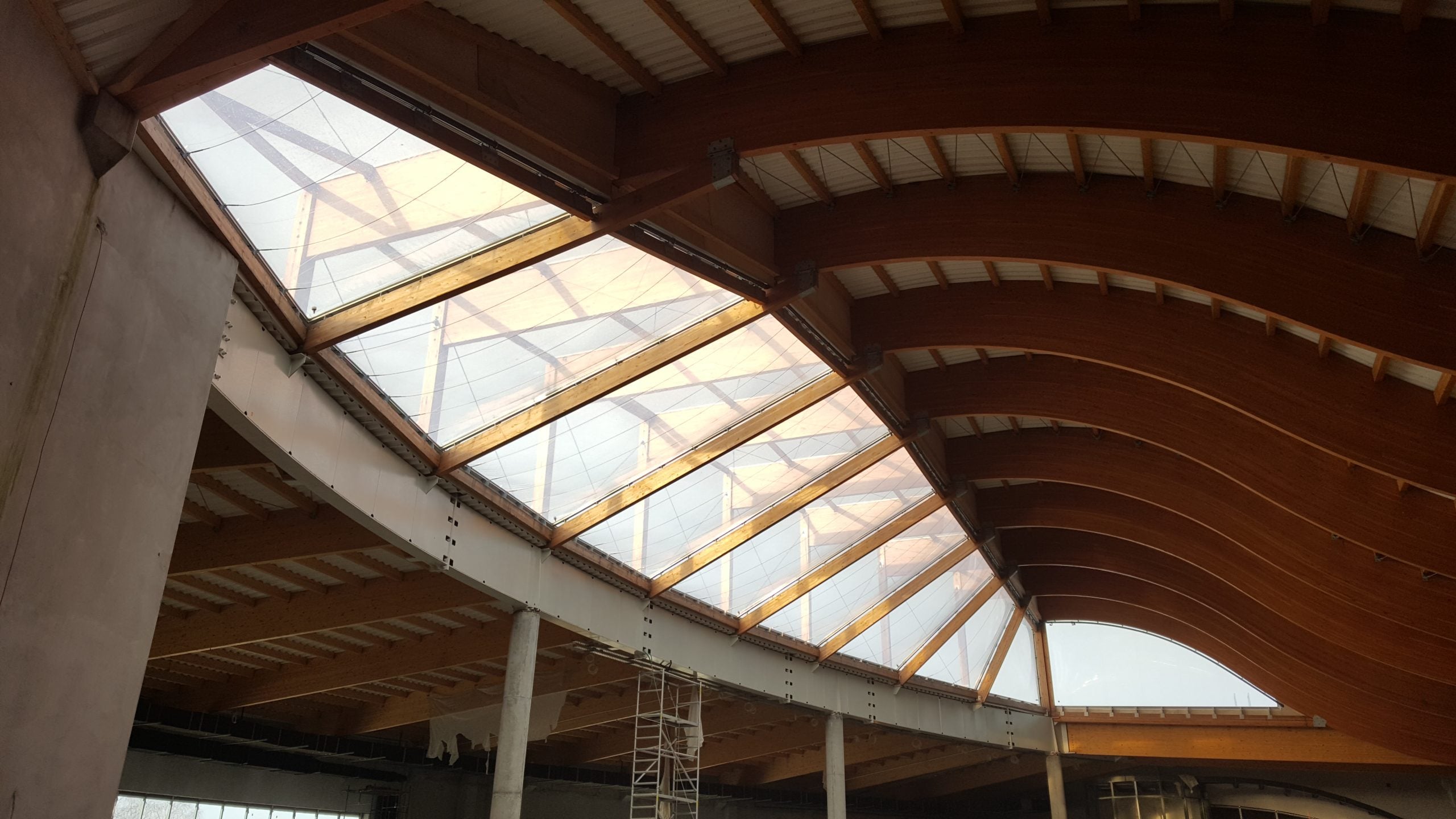 ETFE Roof from inside