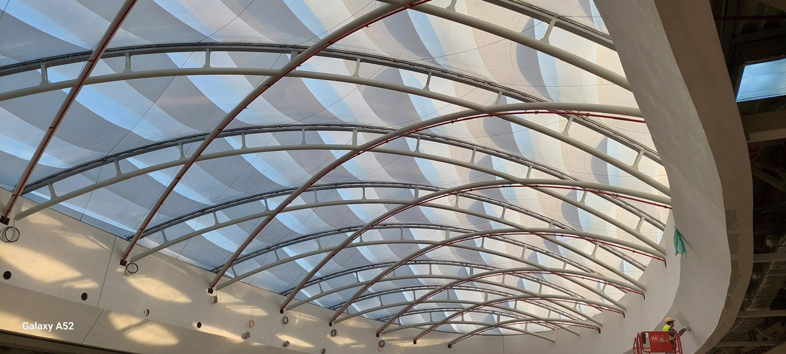 ETFE Texlon Roof from Inside