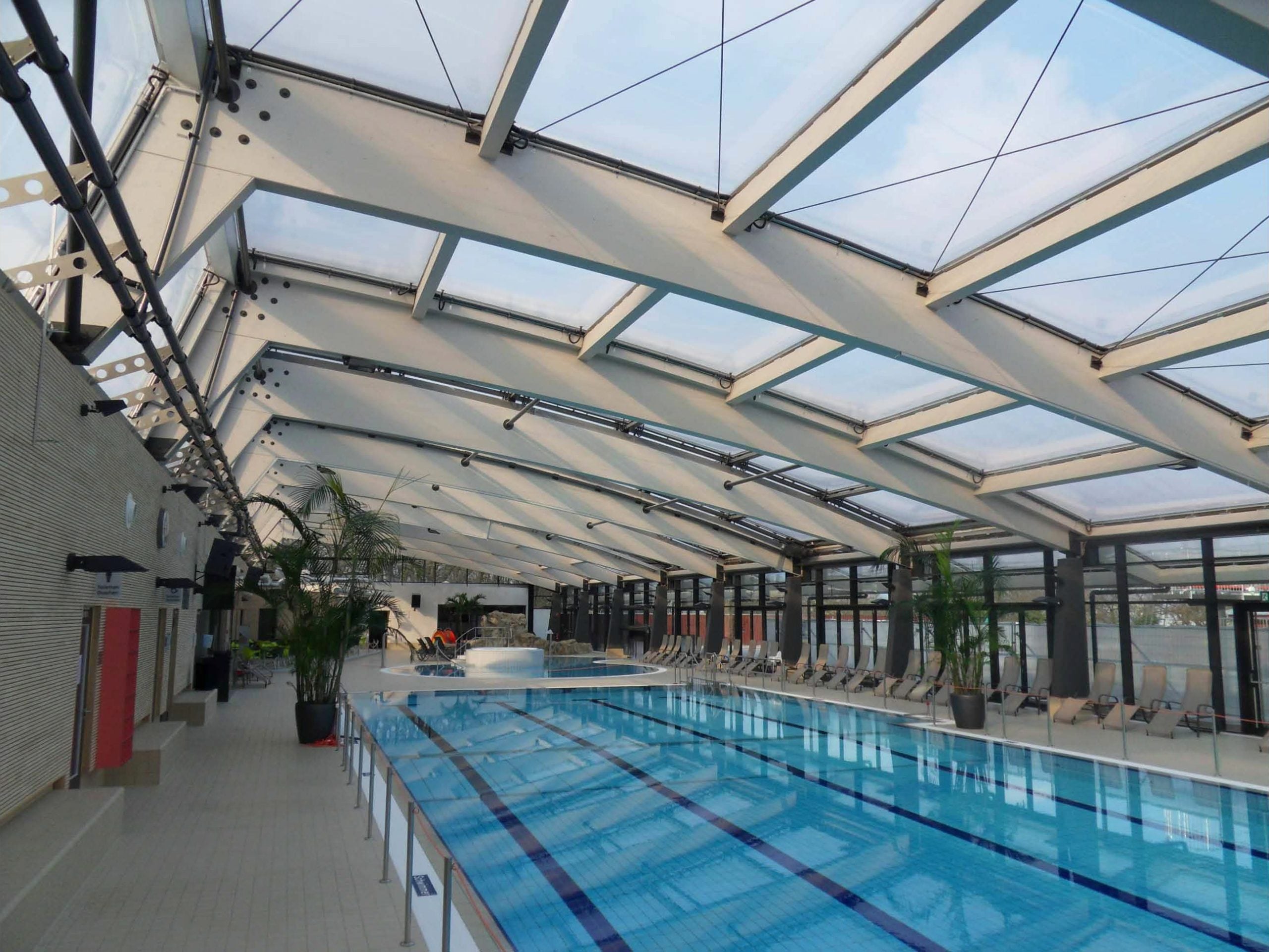 ETFE Cushion roof from inside
